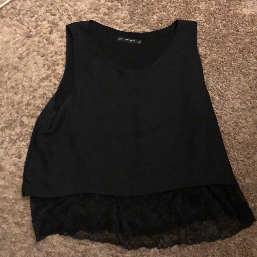 Zara black tank